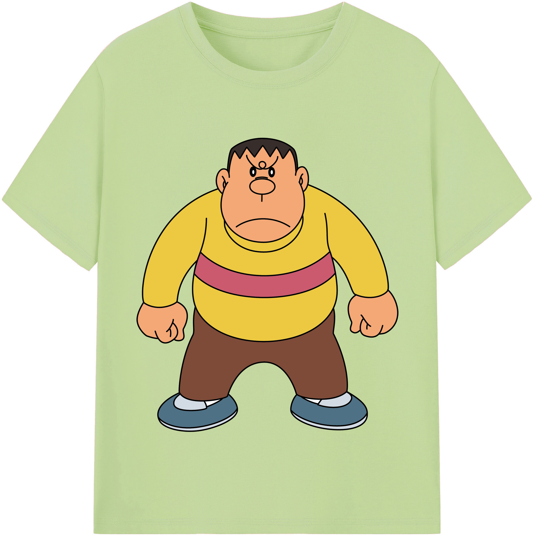 （画像用） ドラえもん 剛田武 Doraemon Gouta Takeshi 綿100％半袖Tシャツ（フロントプリント）